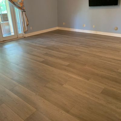 wood look floors in a living room